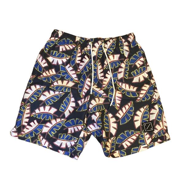 American Eagle AEO Tropical Palm Leaf Swim Shorts Trunks Men's Size XXL - Picture 2 of 10